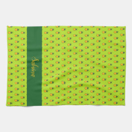 Pineapple Personlig Tropical Luau Kitchen Towel Kökshandduk