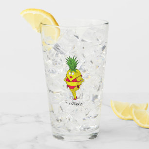 Pineapple Pin-Up Girl Funny Fruit Glaskopp