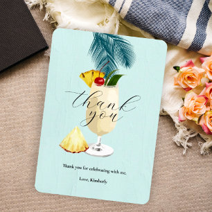 Pineapple Pina Colada Cocktail Party Tack Kort