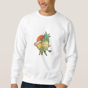 Pineapple pizza förbjuden kärlek lång ärmad tröja