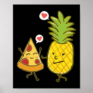 Pineapple PiZza Hawaiian Pizza Pineapple på Pizza Poster