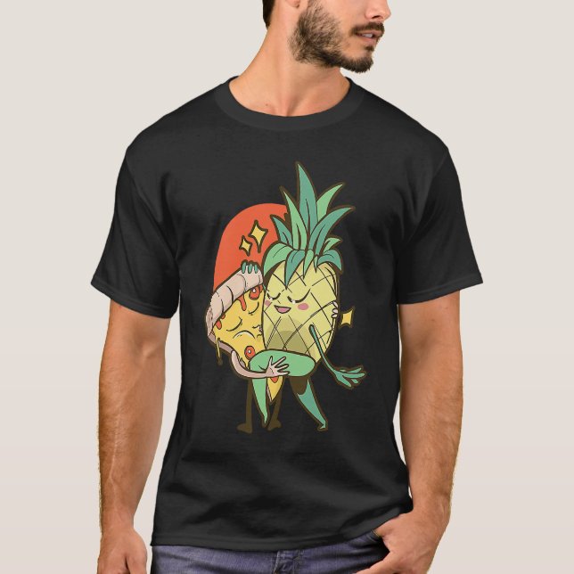 Pineapple Pizza   Pizza day Pizza Hawaii T Shirt (Framsida)