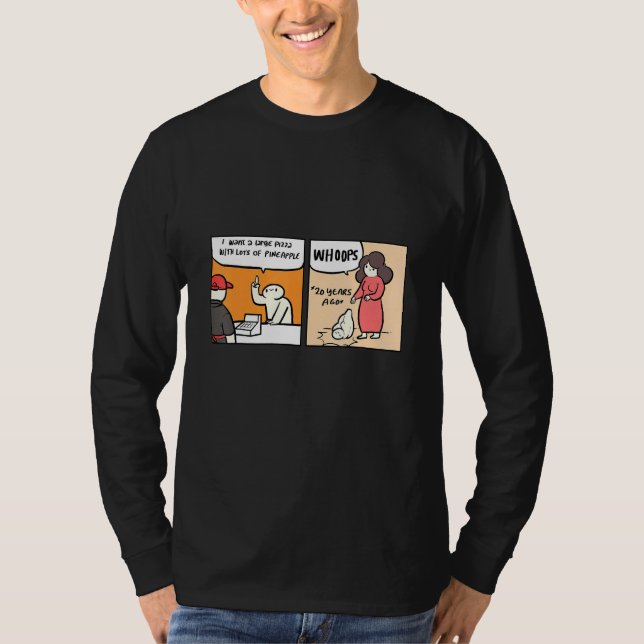 Pineapple Pizza Pizza T Shirt (Framsida)