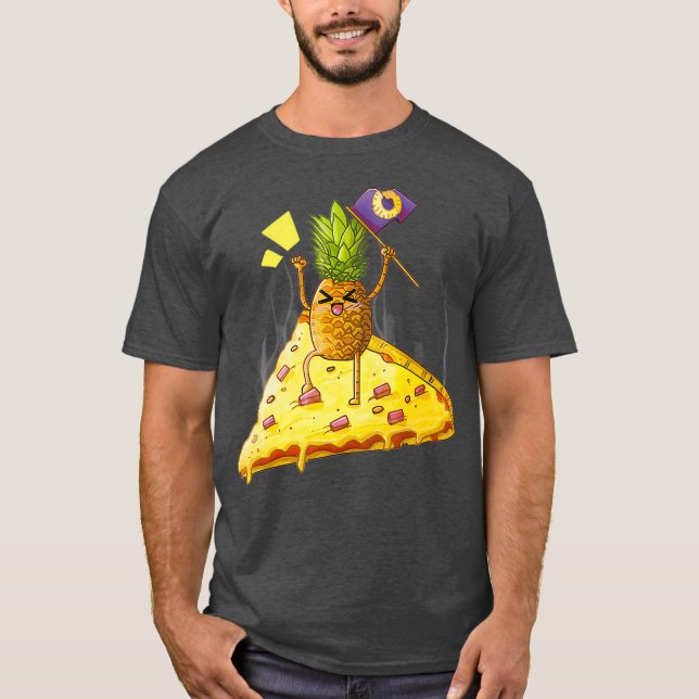 Pineapple Pizza Tropical Hawaiian Pizza Funny T Shirt (Framsida)