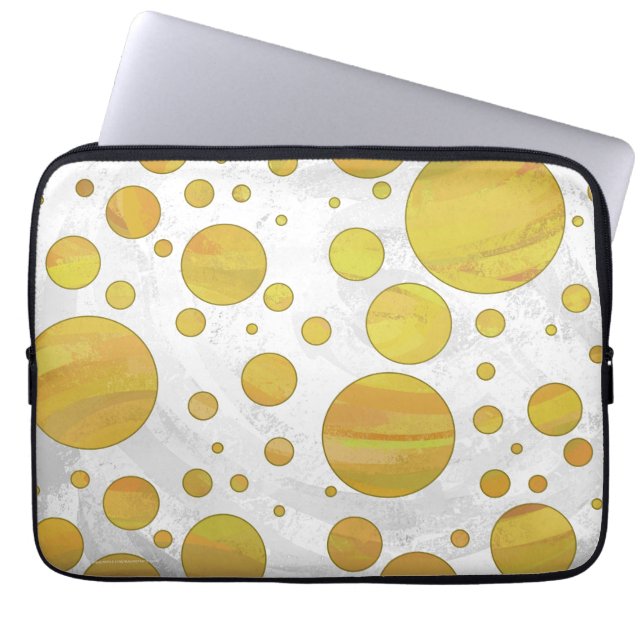 Pineapple Polka Dot Mönster Laptop Fodral (Framsidan)