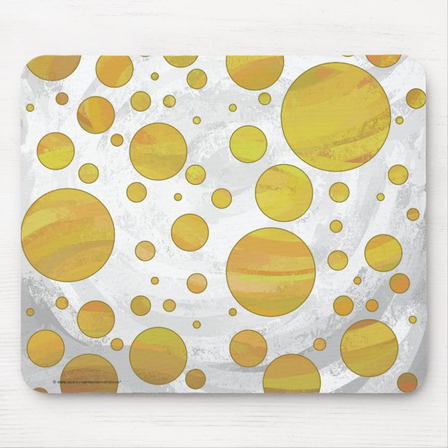 Pineapple Polka Dot Mönster Musmatta (Framsidan)