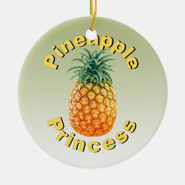 Pineapple Princess Julgransprydnad Keramik (Framsidan)