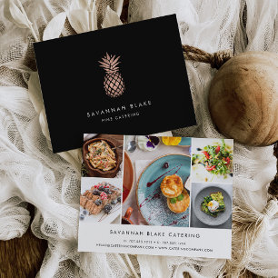 Pineapple-reklamfoto för Faux Ro Guld Vykort