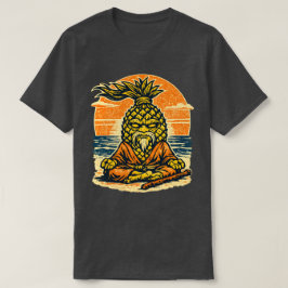 Pineapple Sensei Sunset — Vintage Summer Warrior  T Shirt