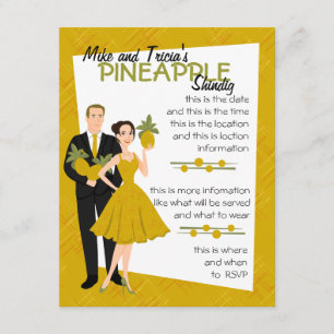 Pineapple Shindig Inbjudningar