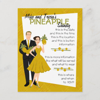 Pineapple Shindig Inbjudningar