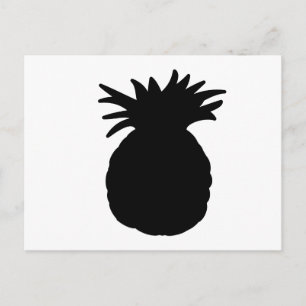 Pineapple Silhouette Vykort