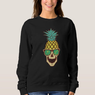 Pineapple Skull Heads Grunge Punk Metal T Shirt