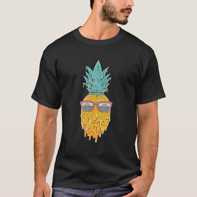Pineapple-sommaren T Shirt (Framsida)