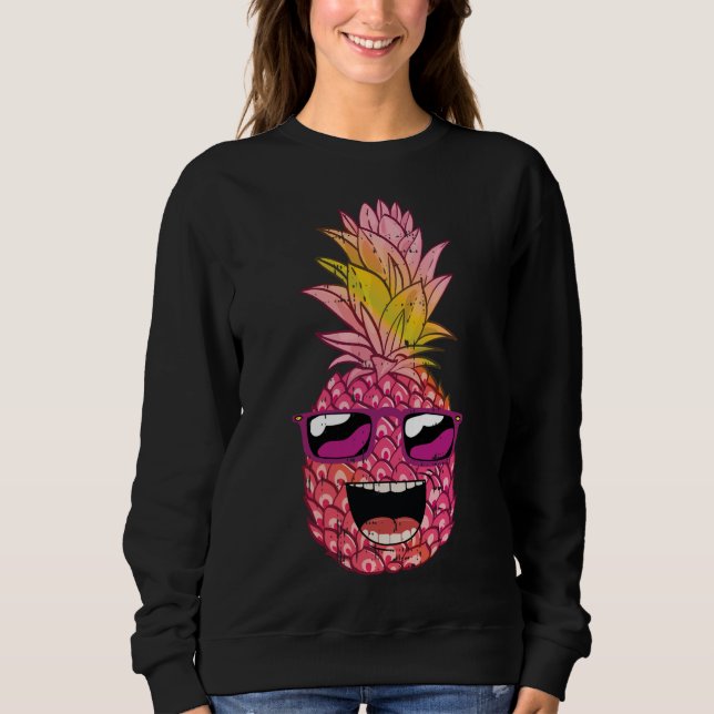 Pineapple Summer Hawaiian Party Funny Fruit Älskar T Shirt (Framsida)