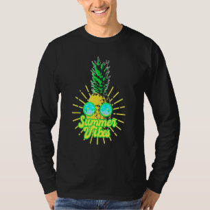 Pineapple Sunglasses Beacher Hawaiian Summer Vibes T Shirt
