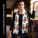 Pineapple Sunglasses Mönster Kawaii Foodies Fruit Sjal<br><div class="desc">Ananas,  som har solglasögon Mönster Kawaii-groddar Fruit White Scarf. Ett lustigt ananasfoto med solglasögon. Ställ in en mönster med grönt som bakgrund. Ändra bakgrunden till valfri färg. Ändra även mönstret. Detta kommer från ett stort ananasfoto som har delats upp. Njut av trendigets design.</div>