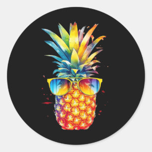 Pineapple Sungles Aloha Beacher Hawaii 1 Runt Klistermärke