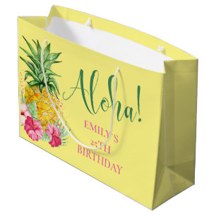 Pineapple Tropical Aloha Party Hawaii Birthday