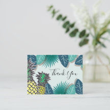 Pineapple Tropical Löv - tackkort