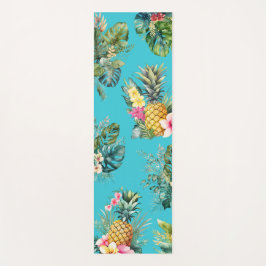 Pineapple Tropical Yoga Mat Blue