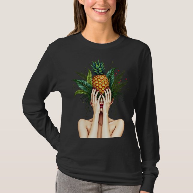 Pineapples are in my head t shirt (Framsida)
