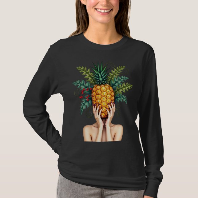 Pineapples are in my head t shirt (Framsida)