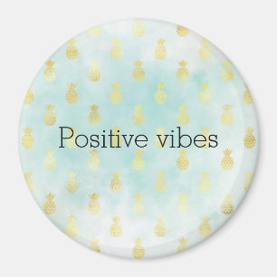 Pineapples från Aqua White Guld Tropical Glam Pine Magnet