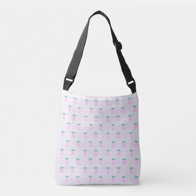 Pineapples i lantlig stil axelväska (Framsida)