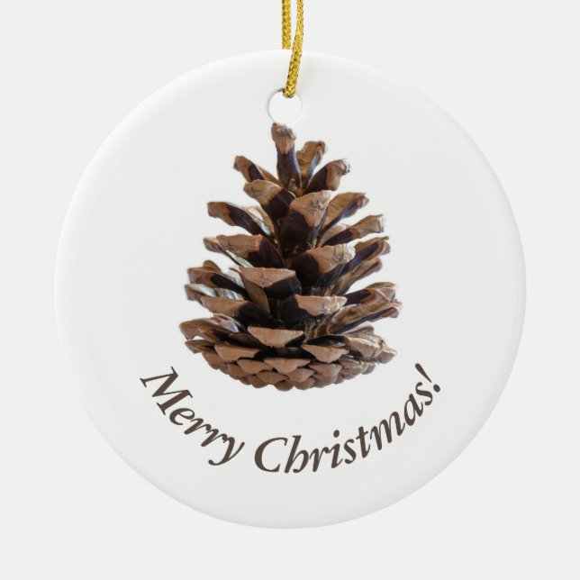 Pinecone Julgransprydnad Keramik (Framsidan)