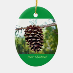 Pinecone Photo Julgransprydnad Keramik