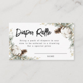 Pinecone Spruce Diaper Raffle-kort Tilläggskort