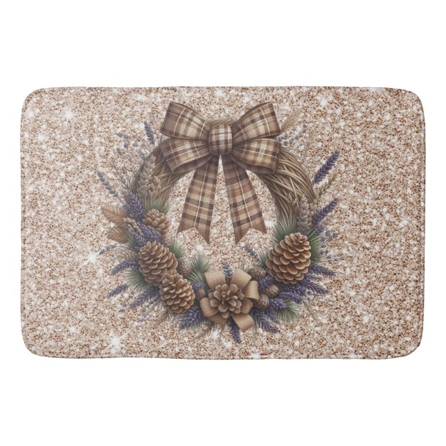 Pinecone Wandeand Bath Mat Badrumsmatta (Framsidan)