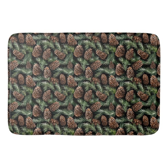 Pinecones Bath Mat Badrumsmatta (Framsidan)