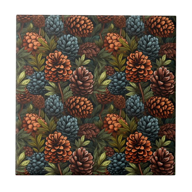 Pinecones Tile Kakelplatta (Framsidan)