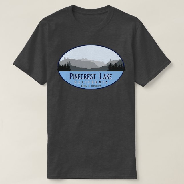 Pinecrest Lake California T Shirt (Design framsida)