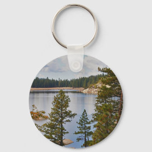 Pinecrest sjö Kalifornien i Augusti Nyckelring