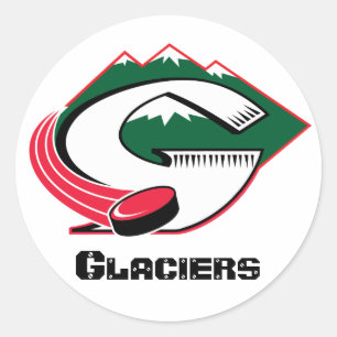 Pinedale Glaciers Helmet Sticker Runt Klistermärke