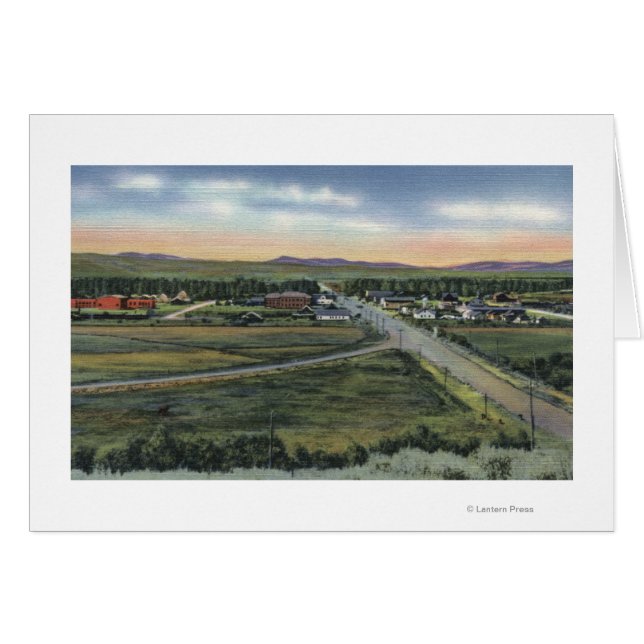 Pinedale, WY - County Seat of Sublette County Hälsningskort (Framsidan Horizontal)