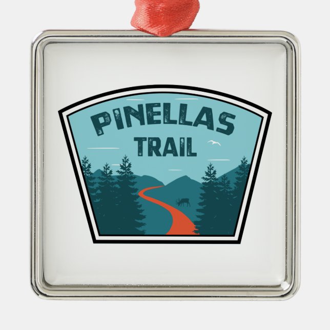 Pinellas Trail Julgransprydnad Metall (Framsidan)