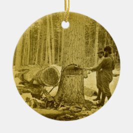 Pineries av Michigan Goodridge bröder Saginaw MI Julgransprydnad Keramik