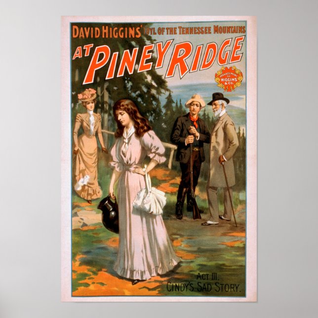 Piney Ridge ’Idyl of the Tennessee Mountains’ Poster (Framsidan)