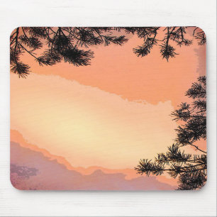 Piney solnedgång Mousepad Musmatta