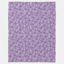 Pineywood Geranium Seamless Mönster Fleecefilt