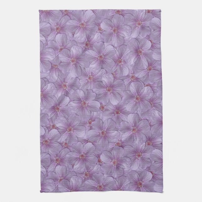 Pineywood Geranium Seamless Mönster Kökshandduk (Vertikal)