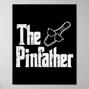 Pinfadern Bowling Pappa Faders Dag Bowler Pappa Poster