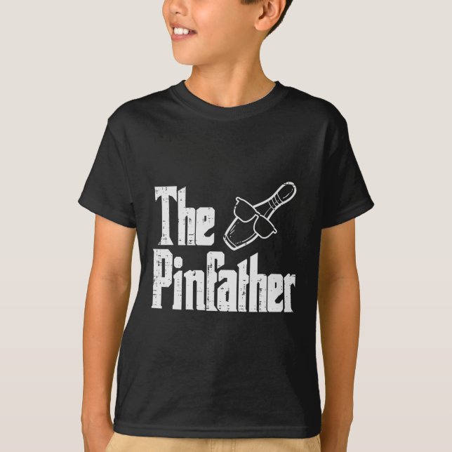 Pinfather Bowling Pappa Fars dag Bowlareare pappa  T Shirt (Framsida)