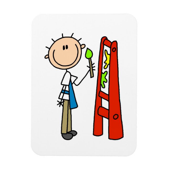 Pinfigurkonstnär Magnet (Vertikal)