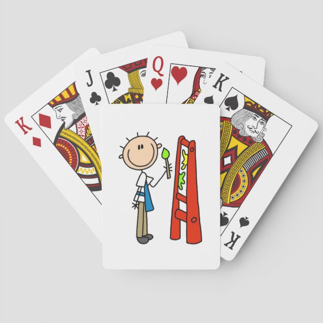 Pinfigurkonstnär Spel Kort (Baksidan)