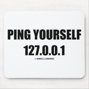 Ping dig 127.0.0.1 (DET/datornätverkande) Musmatta